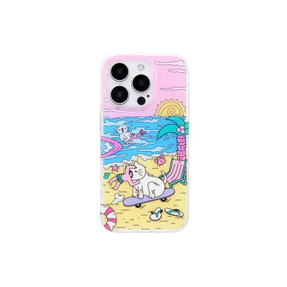 Dangerous Beach: Original Design iPhone Case